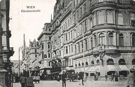 WIEN VIENNA AUSTRIA~KARNTNERSTRASSE~1923 POSTCARD - £4.68 GBP