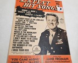 Latest Hit Songs Magazine August 1945 Feature - Jane Froman Photo - Van ... - $11.98