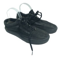 Vans Low Top Sneakers Canvas Black Mens 9 Womens 10.5 - £15.07 GBP