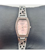 Armitron Silver Tone Pink Crystals Stainless Steel Women’s Watch New Bat... - $241.13 MXN