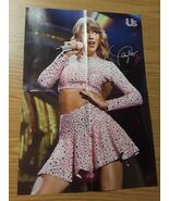 Taylor Swift Poster Us Magazine 14.5&#39;&#39;x21&#39;&#39; Pink Glitter Performance Liv... - $279.55 MXN