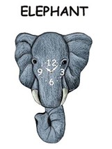 Elephant Pendulum Wall Clock - £42.45 GBP