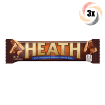 3x Bars Heath Milk Chocolate English Toffee Candy Bars | 1.4oz | Fast Shipping! - £9.05 GBP