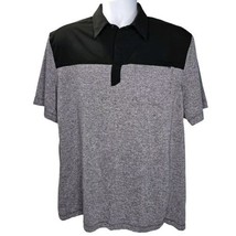 5.11 Tactical Polo Shirt Mens L Gray Black Snap Button Pocket Workwear C... - $29.69