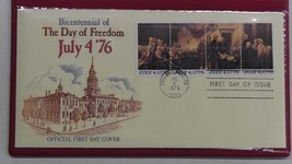 Bicentennial Of The Day Of Freedom July 4 &#39;76 Official First Day Cover - £8.69 GBP