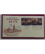 Bicentennial of THE DAY OF FREEDOM JULY 4 &#39;76 Official First Day Cover - $15.26 CAD