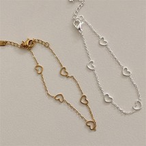 925 Silver Hollow Heart Jewelry Bracelet Women Wedding Jewelry Birthday Gift - £46.76 GBP