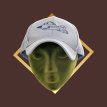Unbranded Sky Blue Adjustable Hat Cap Anamorphic Airplane Tarheel Color ... - $9.30