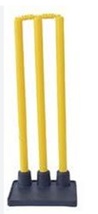 Plastic Cricket Stumps Rubber Base Set 3 Stumps + 2 Bails + 1 stand - $39.99