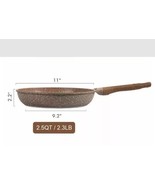 CAROTE ~ 11&quot; Frying Pan ~ BROWN Granite ~ ALL Stovetops ~ Non-Stick ~ Al... - €38,76 EUR