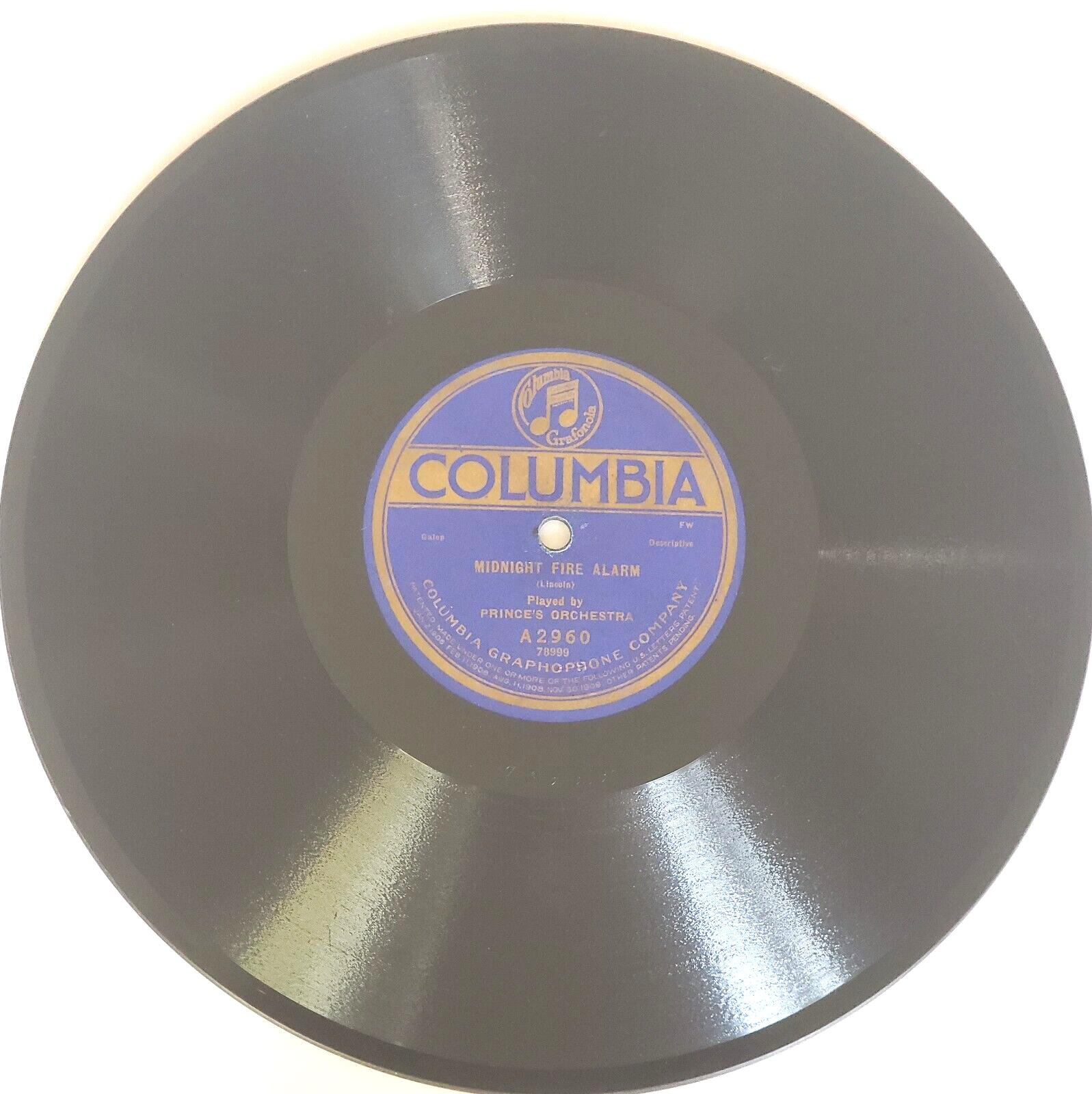 ANTIQUE 1920 Prince&#39;s Dance Orchestra - FIRE ALARM 78 RPM 10 in Columbia... - $18.99