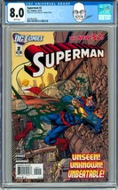 George Perez Pedigree Collection CGC 8.0 Superman #2 Cover Story &amp; Art / New 52 - £79.32 GBP