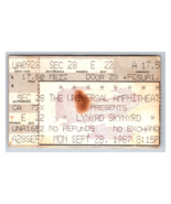 Lynyrd Skynyrd Ticket Stub Sept 28 1987 Universal Ampitheatre Los Angele... - €25,35 EUR