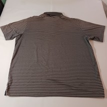 Walter Hagen Men's White & Gray Stripes Polo Shirt Short Sleeve Size 2XL image 2