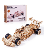 Rokr 3D Wooden Racing Car Puzzle Kit with Mechanical Engine Movement - $45.53