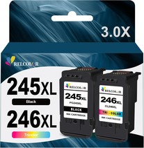 Compatible Ink Cartridge Replacement for Canon 245XL 246XL Black Color 2 Pack 24 - £57.35 GBP