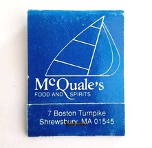 McQuale&#39;s Restaurant Vintage Matchbook Shrewsbury Nautical Matches Unstr... - $366.58 MXN