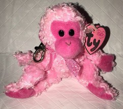 JULEP the Mini Monkey- TY PINKYS BEANIE BABY Key Clip - with MINT TAGS 5” - $13.99