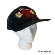 Dale Earnhardt Dover Winston Cup 1991 Racing Black Meshback Vintage Baseball Hat - £18.52 GBP
