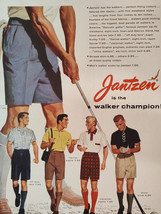 1955 Esquire Original Art Advertisements JANTZEN Sports Wear Shorts I W Harper - £8.49 GBP