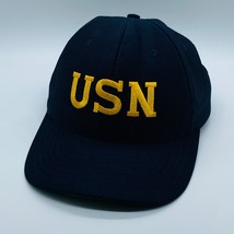 Vintage US NAVY Made in USA Embroidered Ball Cap Hat Snapback - £27.87 GBP