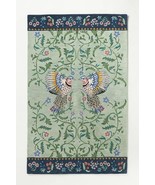 Floral Birds Print Oriental Handmade Tufted Woolen Area Rug for Living Room - $694.98+