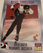 Becky Sundstrom 1997 Sports Illustrated For Kids Card - Speed Skating Milwaukee - £2.33 GBP