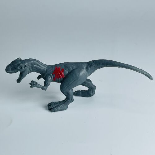 Jurassic World Allosaurus Dinosaur 4" Mini Figure Battle Damage Mattel Blind Bag - $15.63