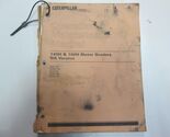 Caterpillar 140H 160H Motor Gradierer Na Version Op &amp; Pflege Manuell Bes... - $49.65