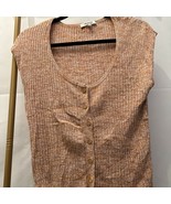 Madewell Pink Orange Cap Sleeve Muscle Tank Size M - $330.09 MXN