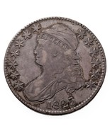 1825 50C Bust Half Dollar in Extra Fine Condition, Toning on Both Sides - $270.79 CAD