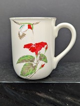 Vintage Otagiri Humming Bird Hibiscus Flower Gold Trimmed 8 Oz Coffee Te... - $12.00