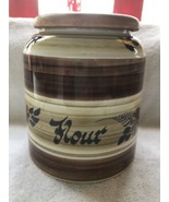 Toni Raymond Pottery England Hand Painted 6 3/4” Flour Canister - $20.00