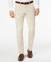 $128 Michael Kors Men&#39;s Causal Slim Fit Stretch Pants, Color: Stone, 38x30 - £61.85 GBP