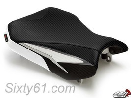 Suzuki GSXR 750 Seat Cover 2011-2020 2021 2022 Luimoto Sport Black White Rider - £145.56 GBP