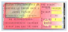Giacomo Taylor Concerto Ticket Stub Agosto 12 1984 Lungo Isola New York - £43.66 GBP