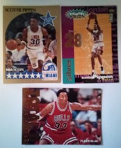 3 Scottie Pippen Chicago Bulls NBA 1990s basketball cards lot - £3.97 GBP