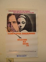 Reflections in a Golden Eye Poster Marlon Brando Elizabeth Taylor OLD - £105.10 GBP