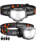 GETASI Headlamp Rechargeable 2PCS, 1200 Lumen Super Bright LED Flashligh... - $40.58