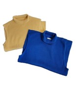 2 - Chico&#39;s Sleeveless Silk Blend Turtleneck Sweater Sleeveless  Ribbed ... - $34.26 CAD