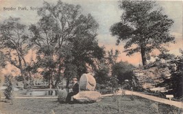 Springfield Ohio Snyder Park Handcolored Postcard 1910 - £5.06 GBP