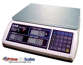 CAS S-2000 Jr Price Computing Scale with LCD Display 60 lbs - $275.00