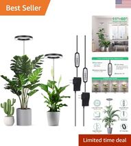 Auto On/Off Timer LED Grow Light Duo - Efficient Plant Lighting Solution - $48.22