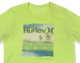 Hurley Neon Green Short Sleeve T-Shirt w/Lorem Ipsum Mistake (XL) Extra ... - £34.16 GBP