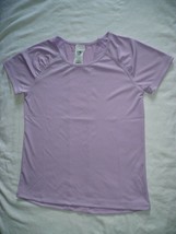 Athletic Works Girls Active T Shirt Mesh Back Size Medium (7-8)  Lavender - £7.87 GBP
