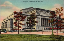 Municipal Auditorium St. Louis MO Postcard PC571 - £3.95 GBP