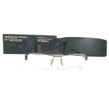 Porsche Design Eyeglasses Frames P8211 A Brown Gray Half Wire Rim 52-17-140 - £104.15 GBP