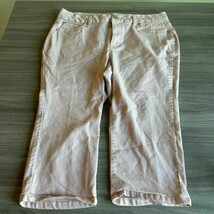 d. jeans Light Pink Sand Capri Denim Jeans Women’s Size 16W - $18.00