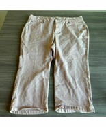 d. jeans Light Pink Sand Capri Denim Jeans Women’s Size 16W - $342.71 MXN