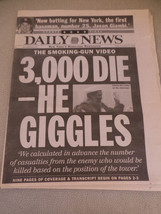 NY Daily News Smoking Gun Video Tape Osama Bin Laden 3000 die Dec 14, 20... - £18.54 GBP